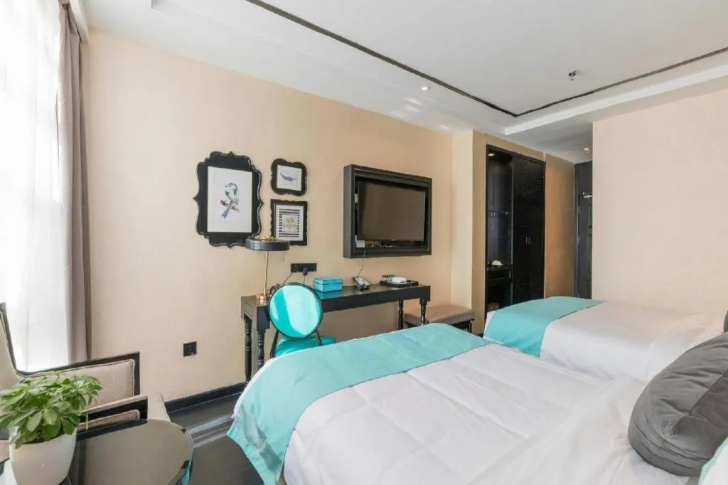 Bed in Xana Hotelle·Xining Dashizi Central Square