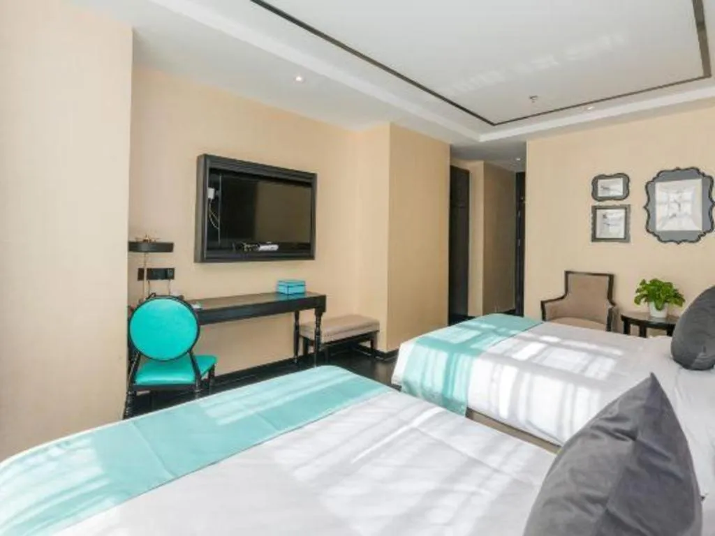 Bed in Xana Hotelle·Xining Dashizi Central Square