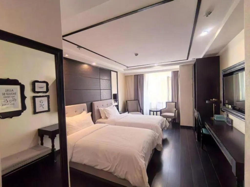 Bed in Xana Hotelle·Xining Dashizi Central Square