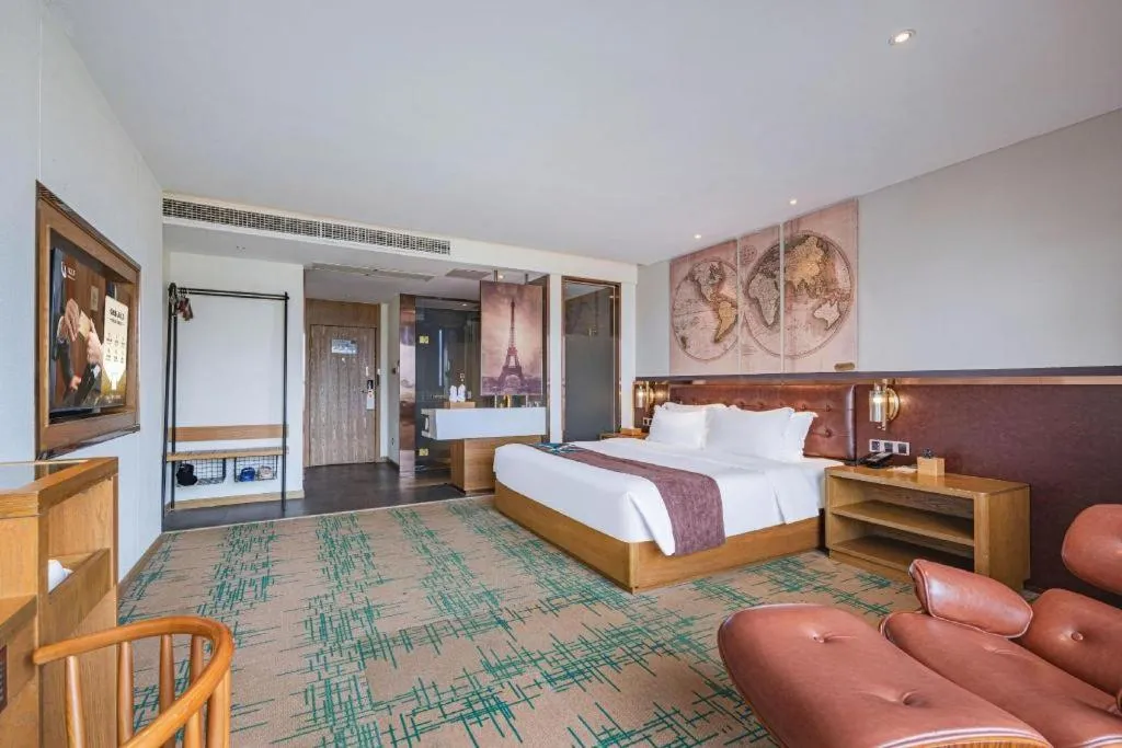 Bed in James Joyce Coffetel·Hengyang Jiefang Road Xianfeng Dock