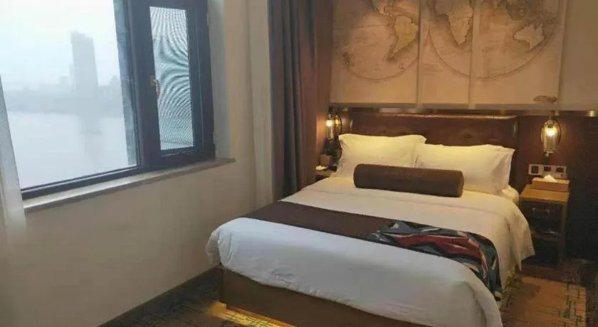 Bed in James Joyce Coffetel·Hengyang Jiefang Road Xianfeng Dock