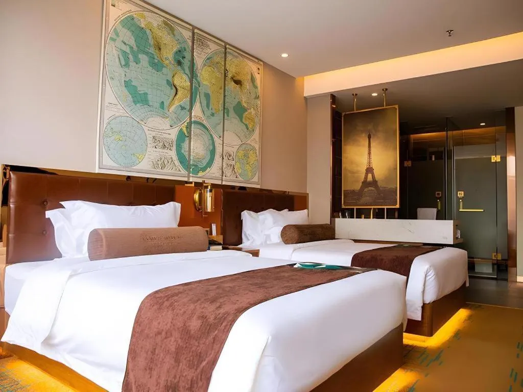 Bed in James Joyce Coffetel·Hengyang Jiefang Road Xianfeng Dock