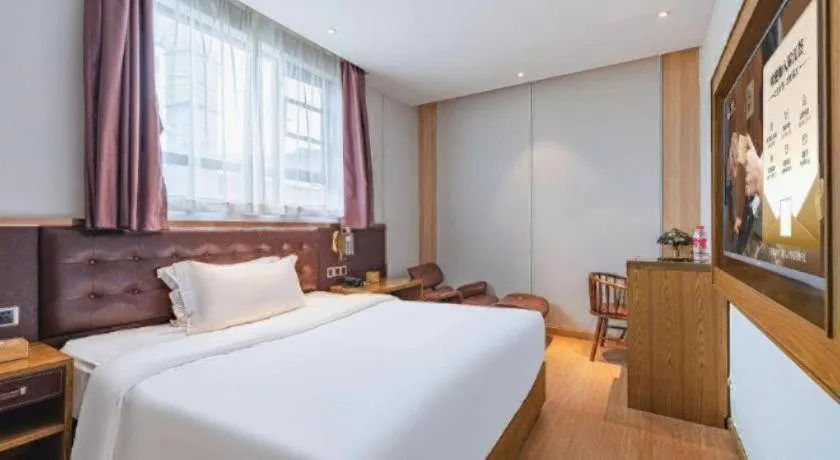 Bed in James Joyce Coffetel·Hengyang Jiefang Road Xianfeng Dock