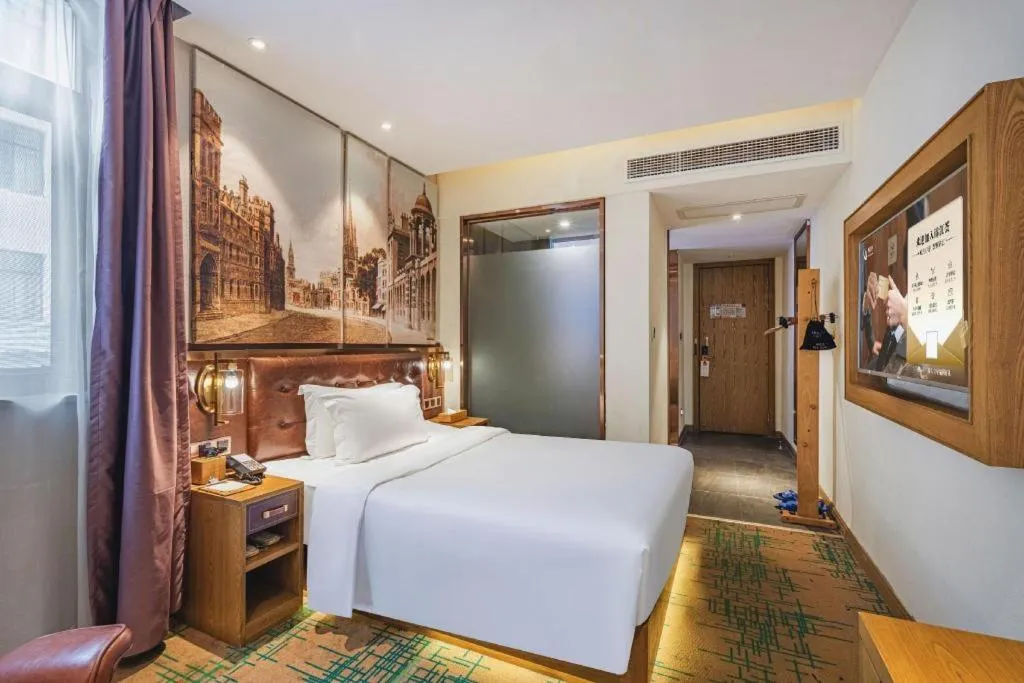 Bed in James Joyce Coffetel·Hengyang Jiefang Road Xianfeng Dock