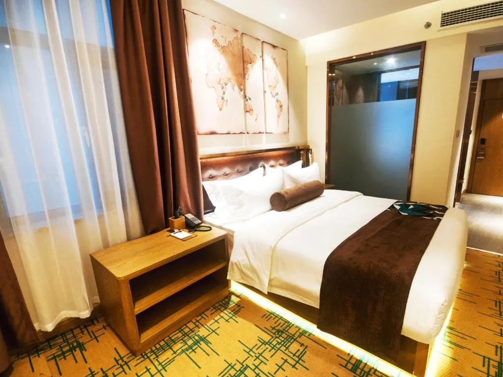 Bed in James Joyce Coffetel·Hengyang Jiefang Road Xianfeng Dock