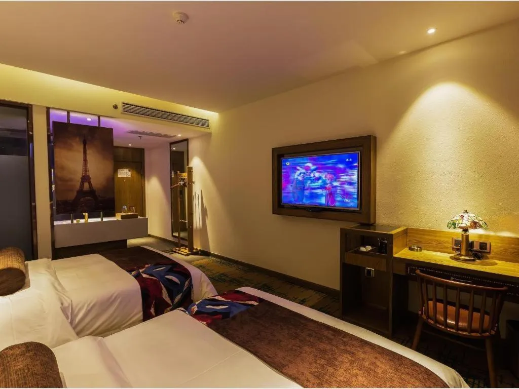 Bed in James Joyce Coffetel·Hengyang Jiefang Road Xianfeng Dock