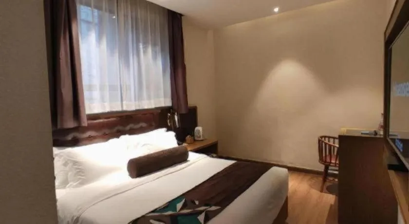 Bed in James Joyce Coffetel·Hengyang Jiefang Road Xianfeng Dock