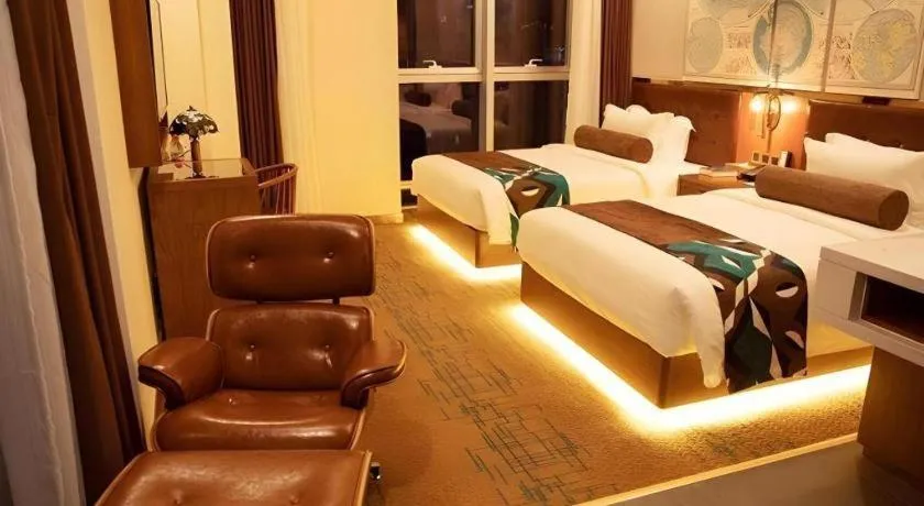 Bed in James Joyce Coffetel·Hengyang Jiefang Road Xianfeng Dock