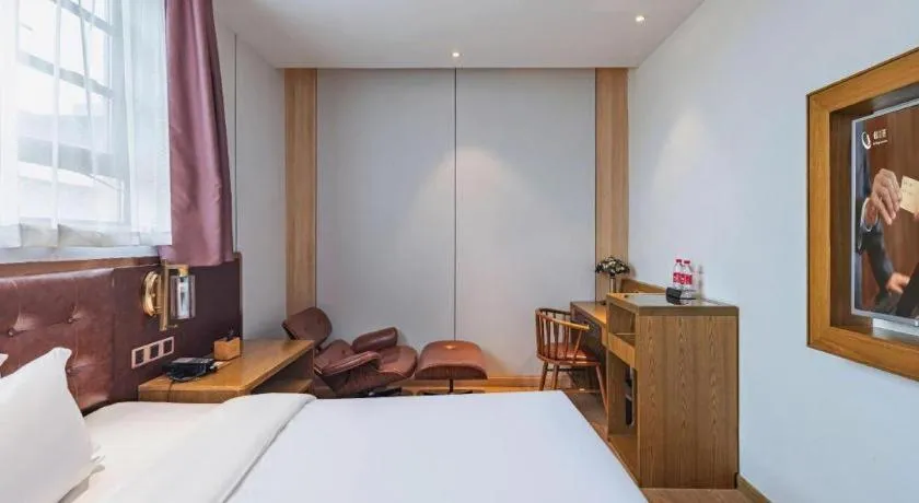 Bed in James Joyce Coffetel·Hengyang Jiefang Road Xianfeng Dock