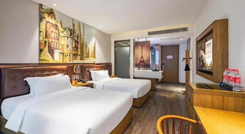 Bed in James Joyce Coffetel·Hengyang Jiefang Road Xianfeng Dock Bed in James Joyce Coffetel·Hengyang Jiefang Road Xianfeng Dock