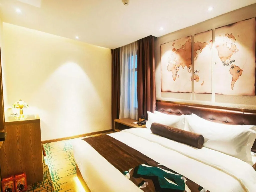 Bed in James Joyce Coffetel·Hengyang Jiefang Road Xianfeng Dock