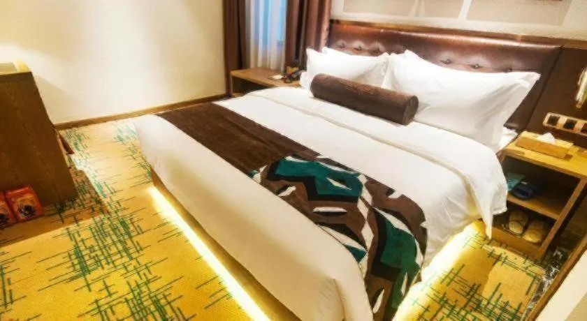 Bed in James Joyce Coffetel·Hengyang Jiefang Road Xianfeng Dock