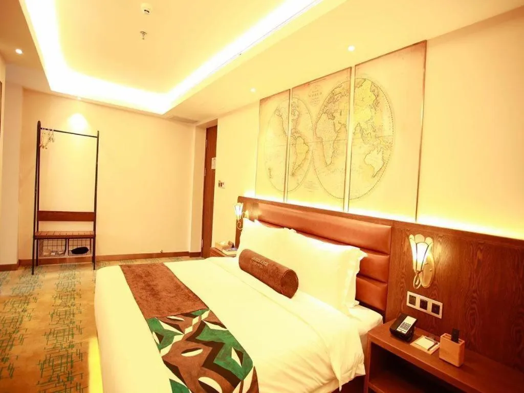 Bed in James Joyce Coffetel Harbin Railway Station Songlei Yuanda Pedestrian Street