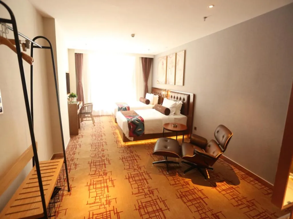 Bed in James Joyce Coffetel·Huludao Xingcheng Seaside Tourist Scenic Spot