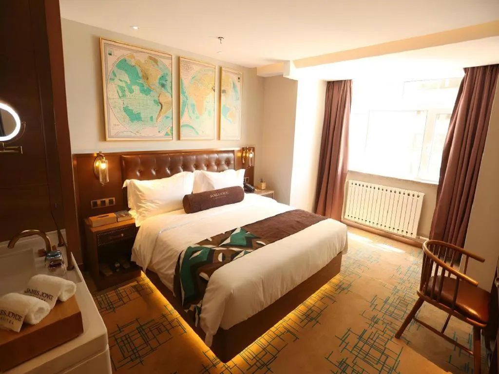 Bed in James Joyce Coffetel·Huludao Xingcheng Seaside Tourist Scenic Spot