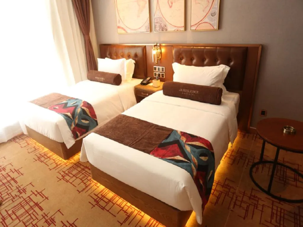 Bed in James Joyce Coffetel·Huludao Xingcheng Seaside Tourist Scenic Spot