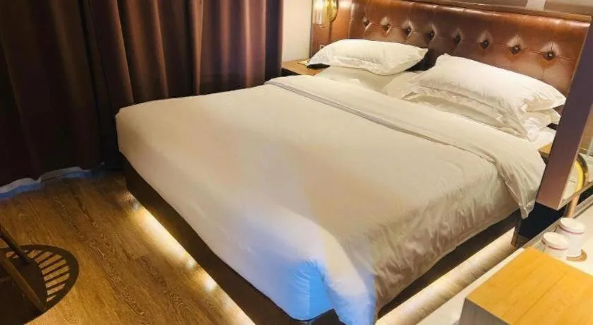 Bed in James Joyce Coffetel·Huludao Xingcheng Seaside Tourist Scenic Spot