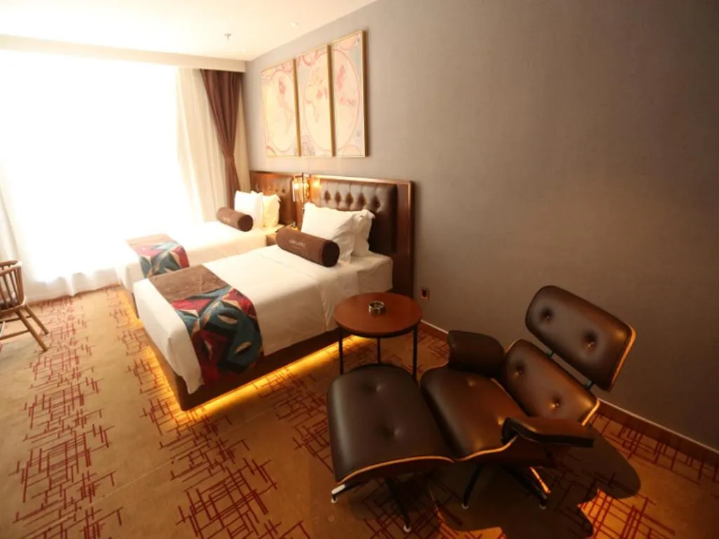 Bed in James Joyce Coffetel·Huludao Xingcheng Seaside Tourist Scenic Spot