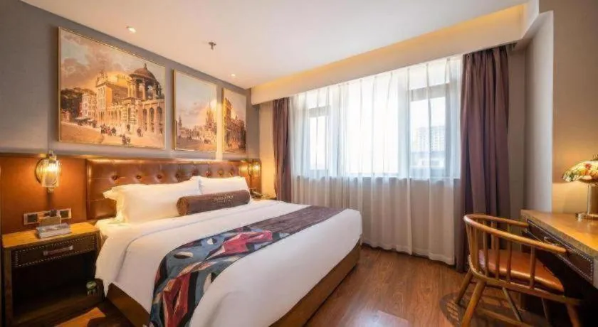 Bed in James Joyce Coffetel·Huludao Xingcheng Seaside Tourist Scenic Spot