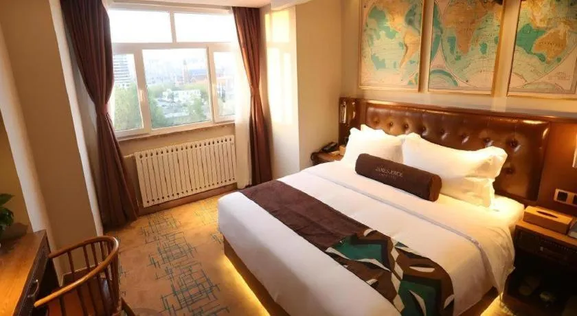 Bed in James Joyce Coffetel·Huludao Xingcheng Seaside Tourist Scenic Spot