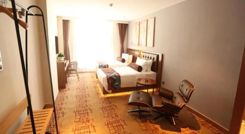 Bed in James Joyce Coffetel·Huludao Xingcheng Seaside Tourist Scenic Spot