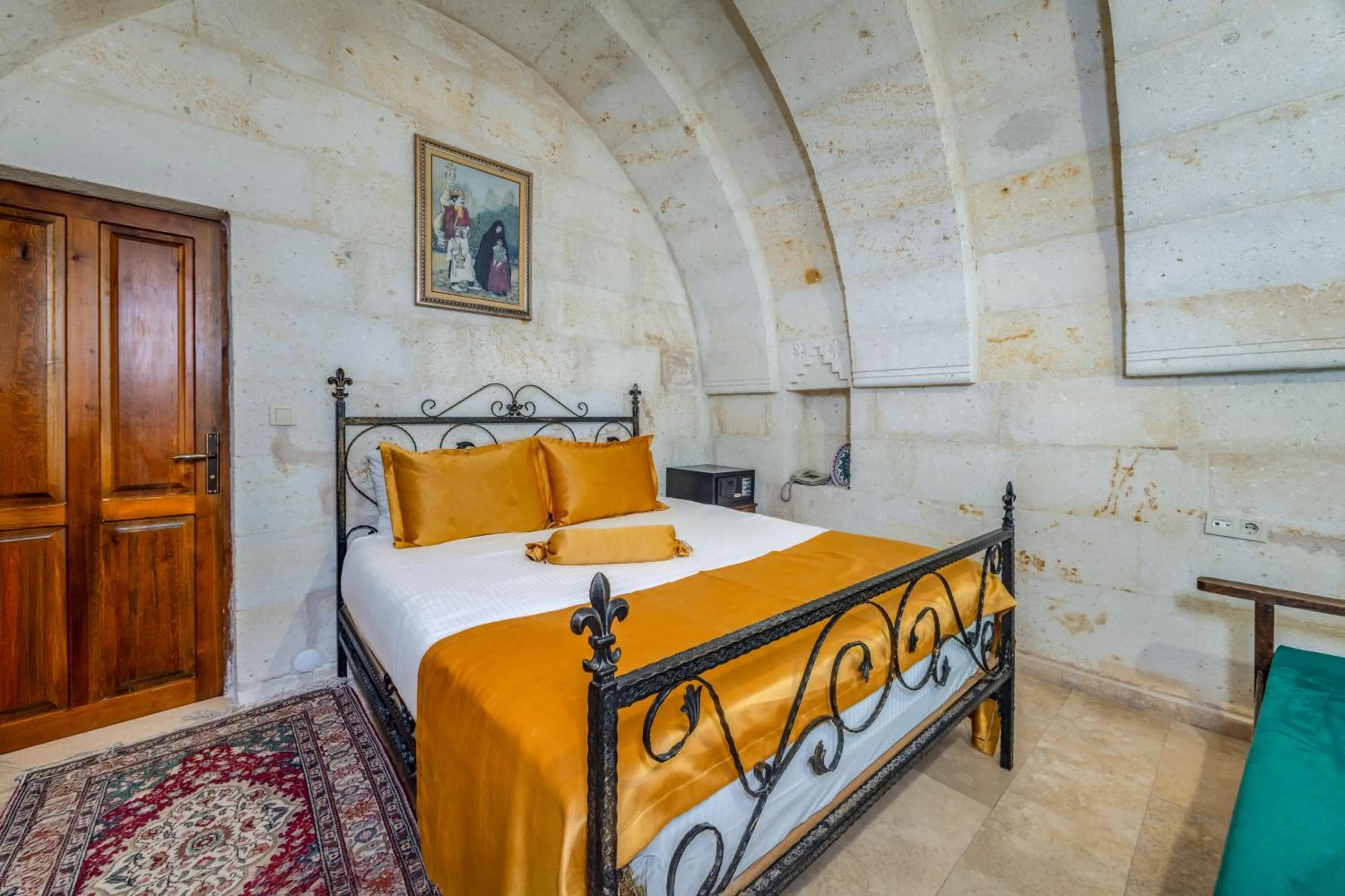 Bed in Onur Cave Cappadocia