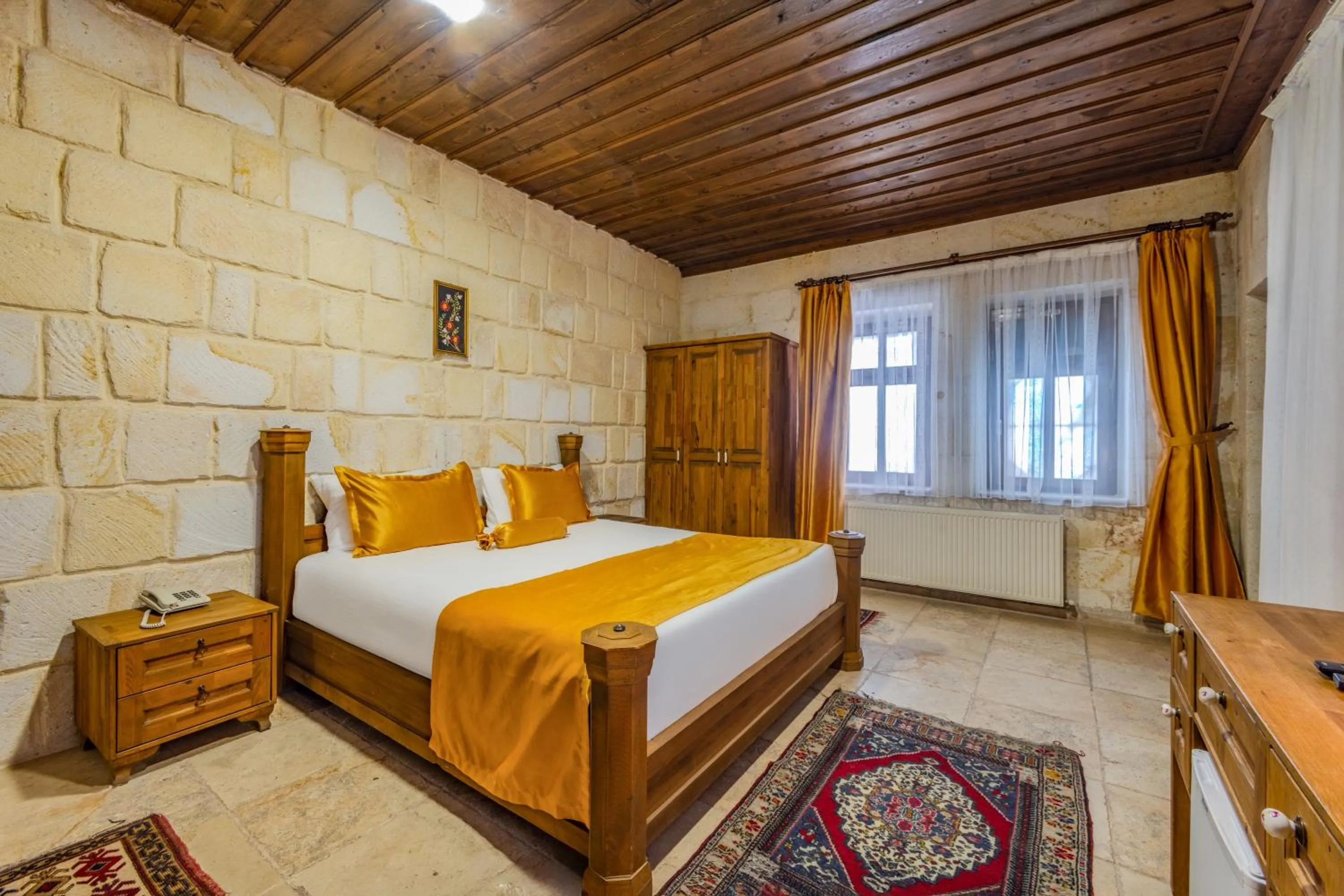 Bed in Onur Cave Cappadocia