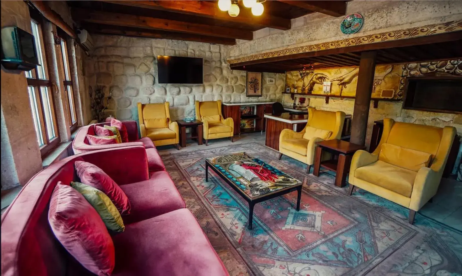 Lobby or reception in Onur Cave Cappadocia Lobby or reception in Onur Cave Cappadocia