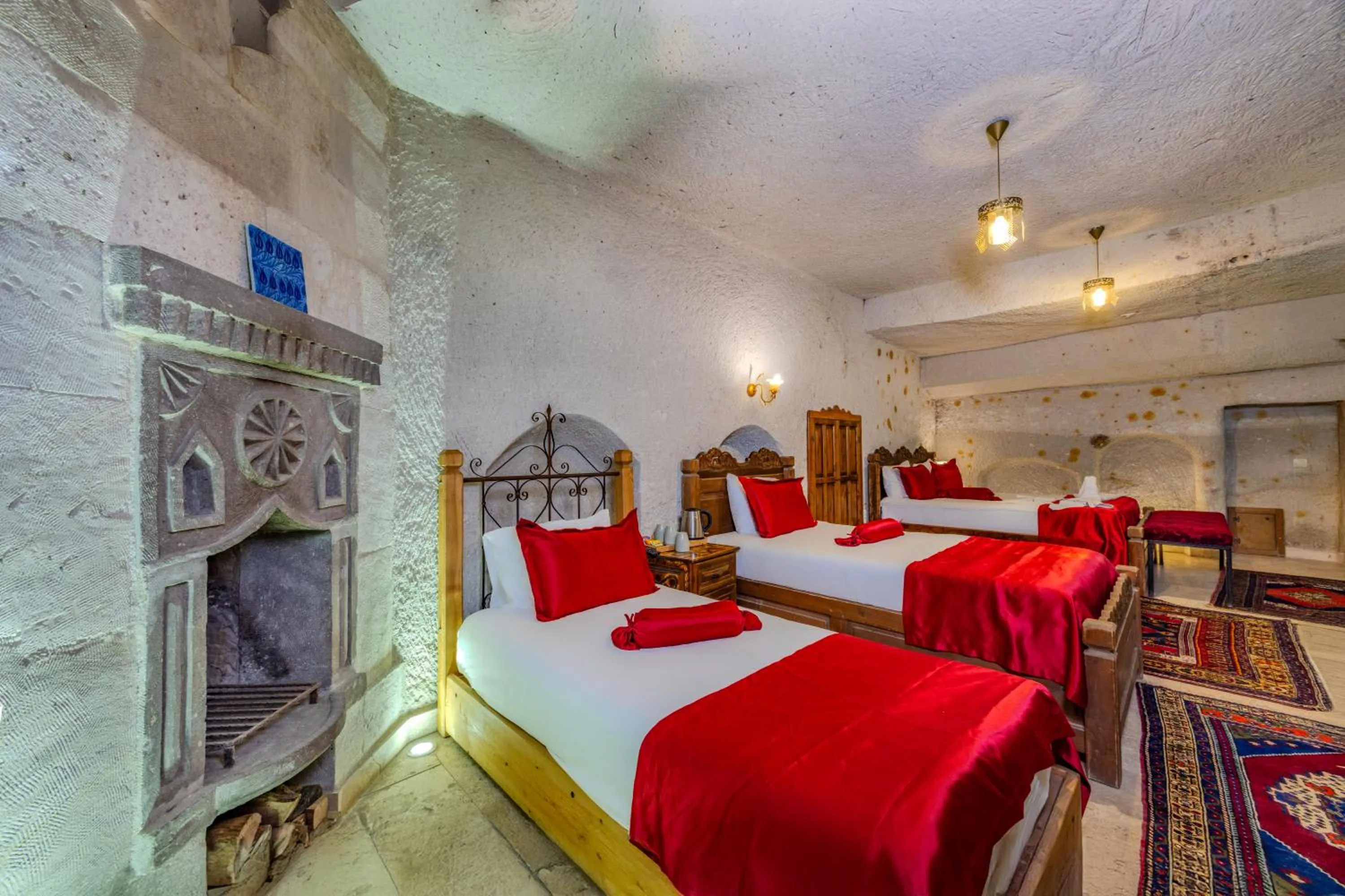 Bed in Onur Cave Cappadocia