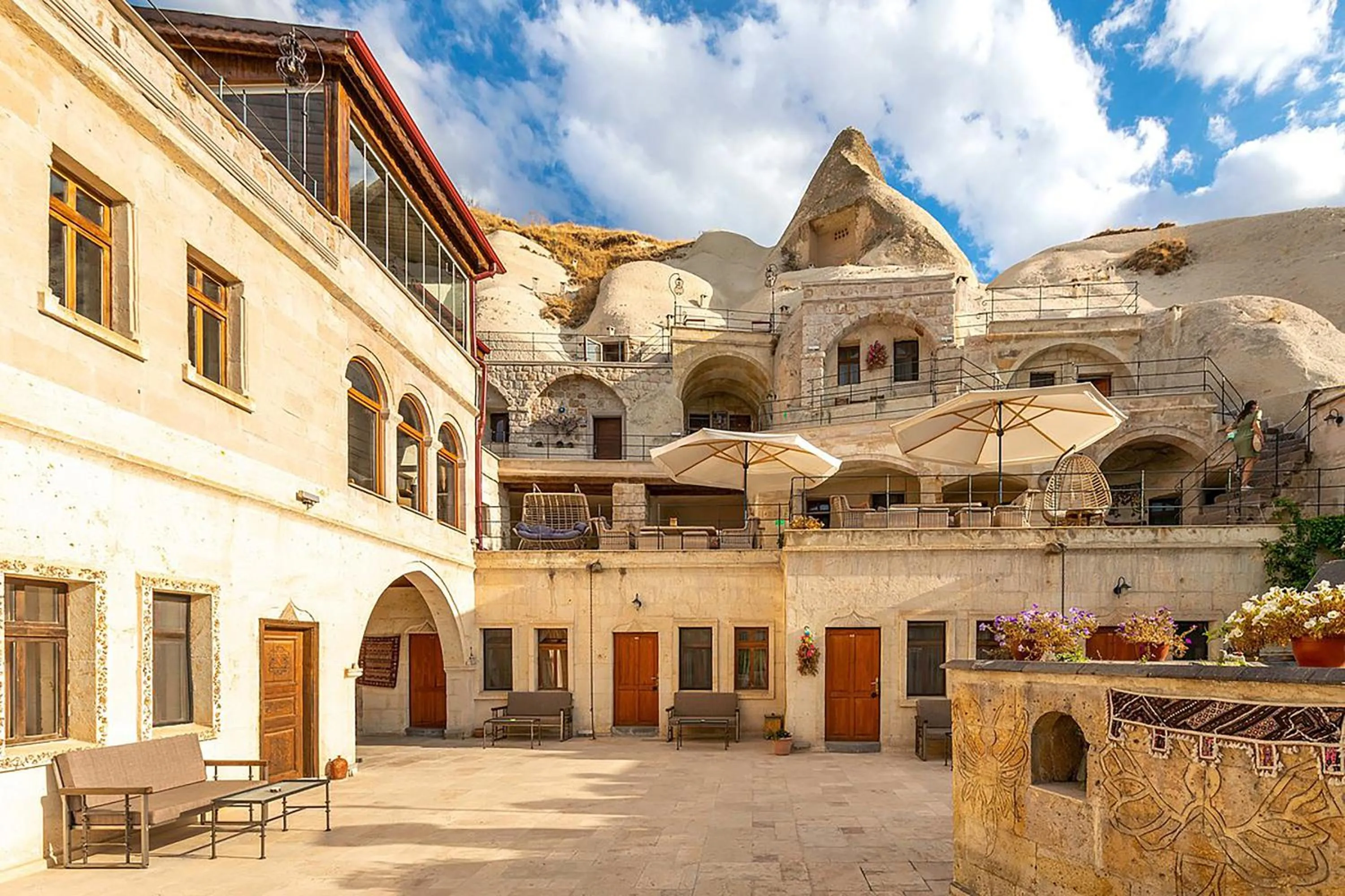 Balcony/Terrace in Onur Cave Cappadocia