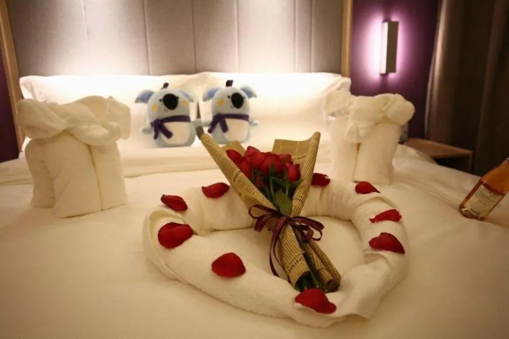 Bed in Lavande Hotel Beijing Daxing Airport Qingyuan Road Metro Station Joy City