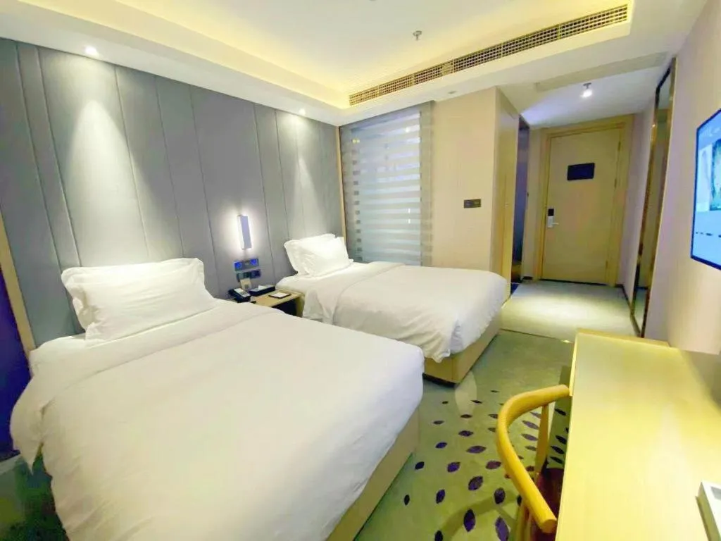Bed in Lavande Hotel Beijing Daxing Airport Qingyuan Road Metro Station Joy City
