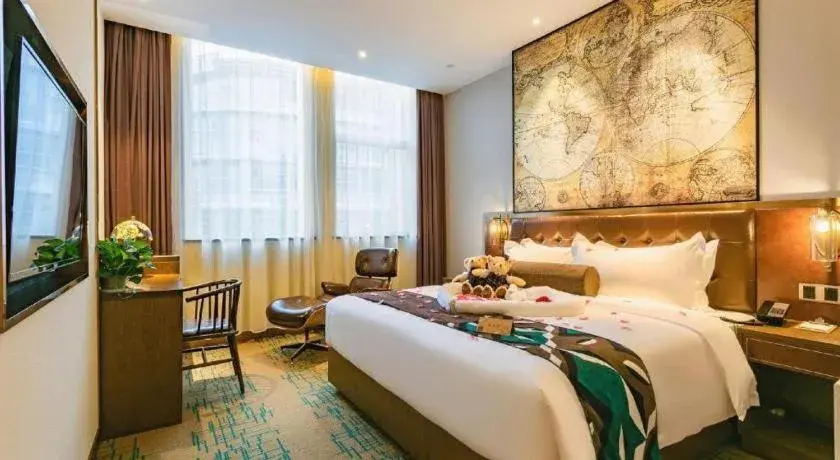 Bed in James Joyce Coffetel Chengdou Wuqing Wanda Plaza Bed in James Joyce Coffetel Chengdou Wuqing Wanda Plaza