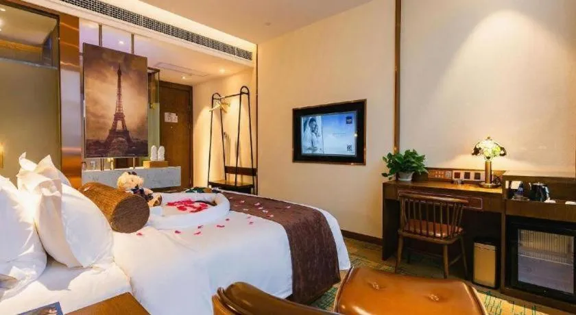 Bed in James Joyce Coffetel Chengdou Wuqing Wanda Plaza
