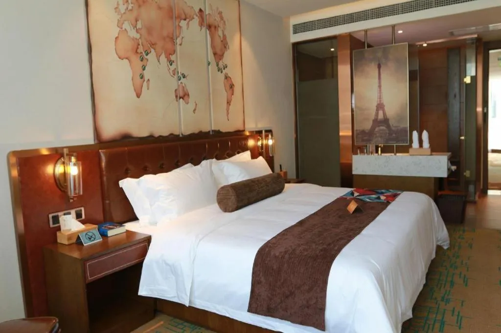 Bed in James Joyce Coffetel Chengdou Wuqing Wanda Plaza