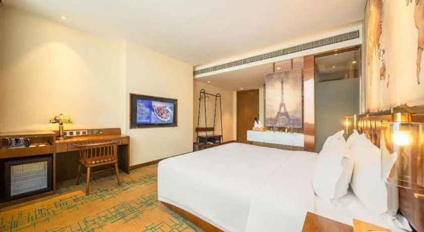 Bed in James Joyce Coffetel Chengdou Wuqing Wanda Plaza