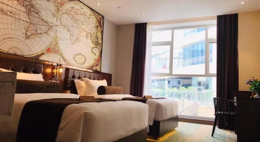 Bed in James Joyce Coffetel Chengdou Wuqing Wanda Plaza