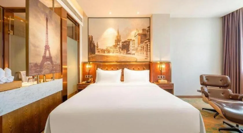 Bed in James Joyce Coffetel Chengdou Wuqing Wanda Plaza