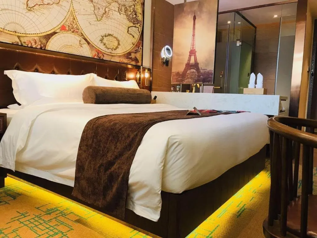 Bed in James Joyce Coffetel Chengdou Wuqing Wanda Plaza