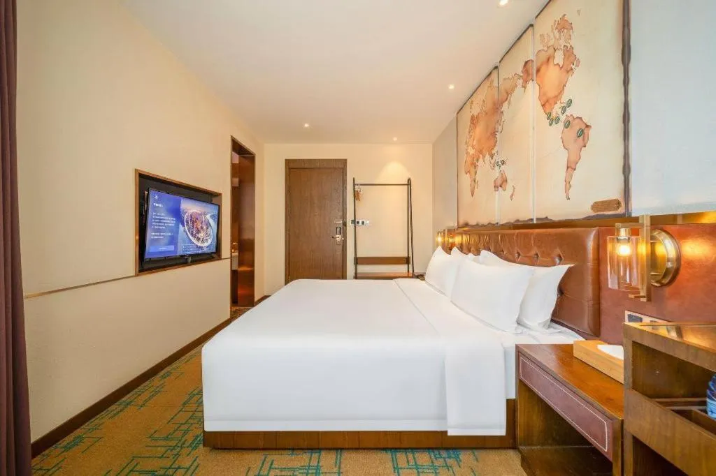 Bed in James Joyce Coffetel Chengdou Wuqing Wanda Plaza