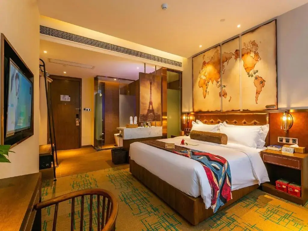 Bed in James Joyce Coffetel Chengdou Wuqing Wanda Plaza Bed in James Joyce Coffetel Chengdou Wuqing Wanda Plaza