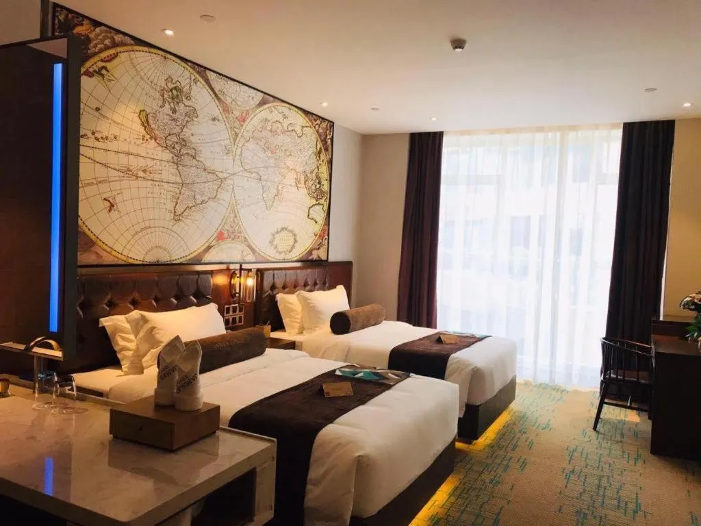 Bed in James Joyce Coffetel Chengdou Wuqing Wanda Plaza