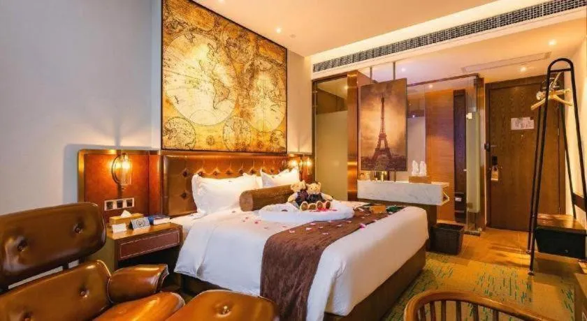 Bed in James Joyce Coffetel Chengdou Wuqing Wanda Plaza