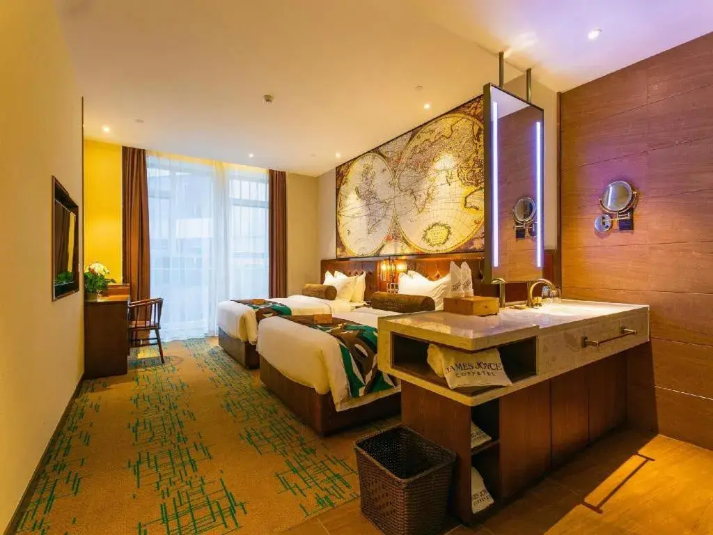 Bed in James Joyce Coffetel Chengdou Wuqing Wanda Plaza Bed in James Joyce Coffetel Chengdou Wuqing Wanda Plaza