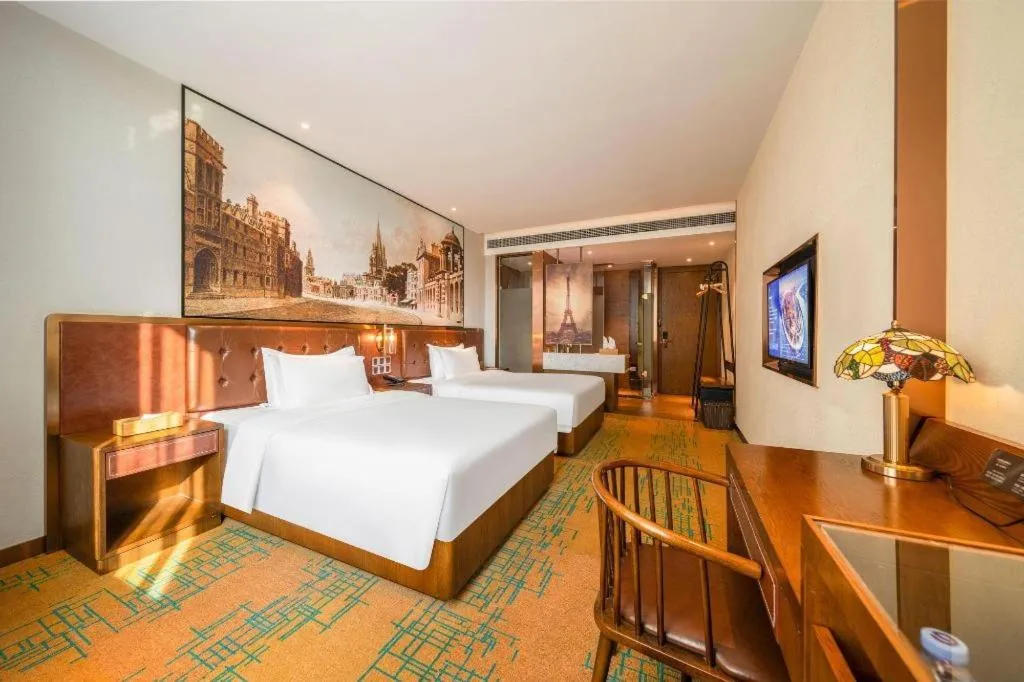 Bed in James Joyce Coffetel Chengdou Wuqing Wanda Plaza