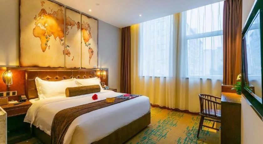 Bed in James Joyce Coffetel Chengdou Wuqing Wanda Plaza