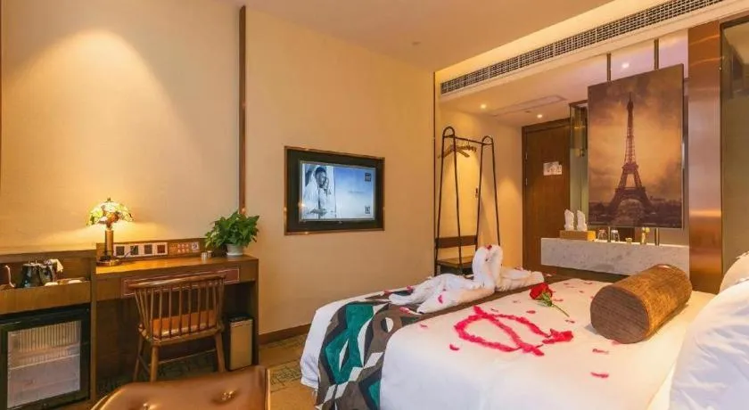 Bed in James Joyce Coffetel Chengdou Wuqing Wanda Plaza