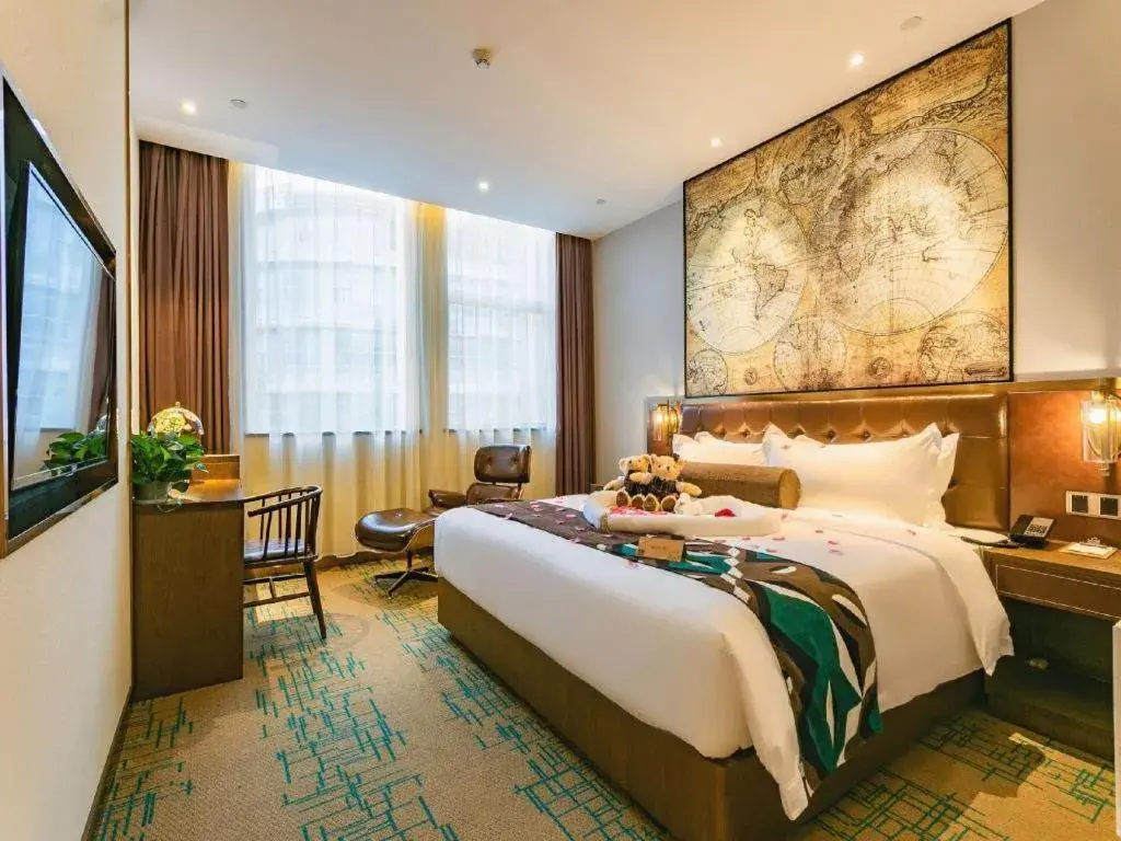 Bed in James Joyce Coffetel Chengdou Wuqing Wanda Plaza Bed in James Joyce Coffetel Chengdou Wuqing Wanda Plaza