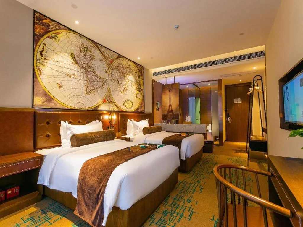 Bed in James Joyce Coffetel Chengdou Wuqing Wanda Plaza