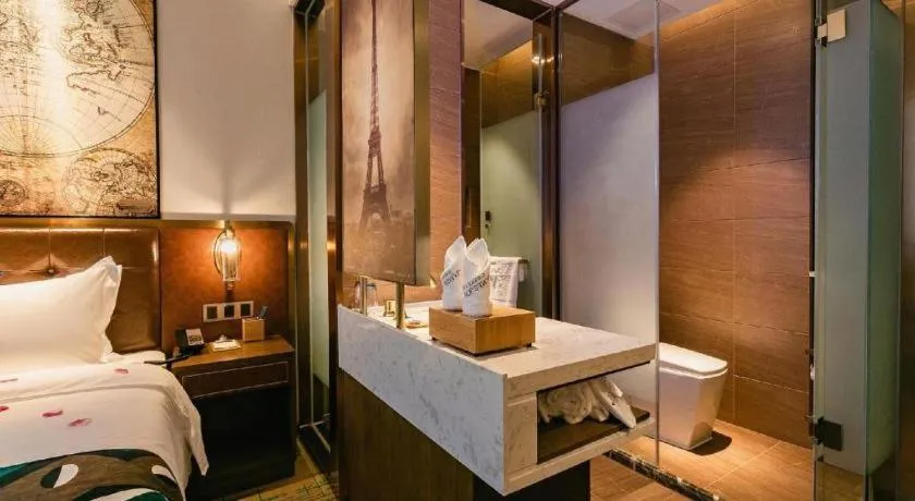 Bed in James Joyce Coffetel Chengdou Wuqing Wanda Plaza